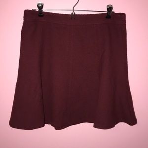 Loft burgundy skirt